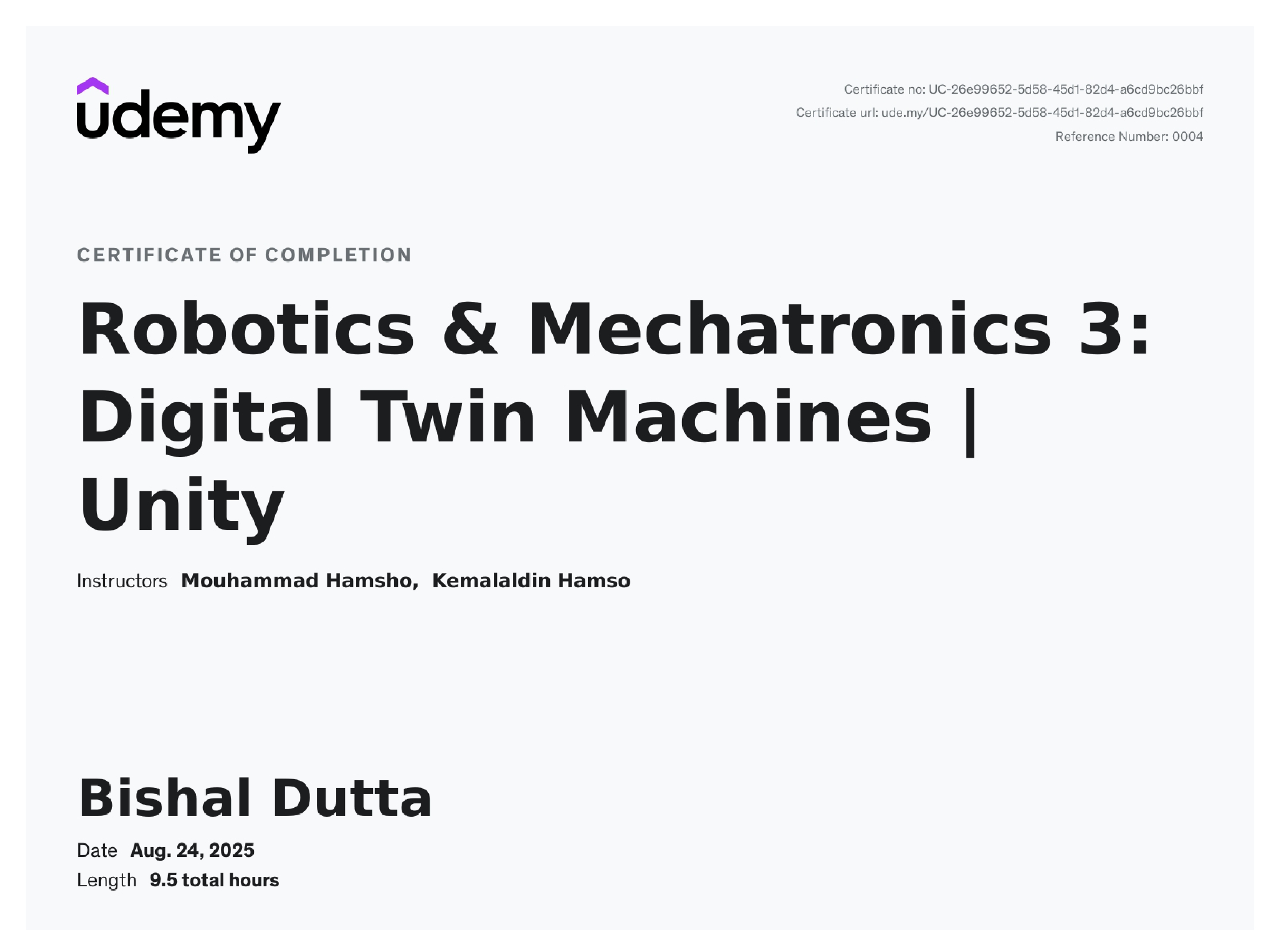 Digital Twin Certification